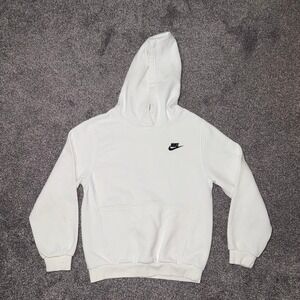 Nike Youth Boys White Pullover Hoodie Size Large